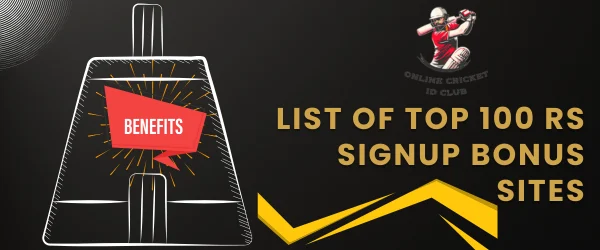 100 rs signup bonus betting sites